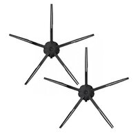 Боковые щеточки для пылесосов Xiaomi Mi Robot Vacuum Cleaner Mi RoboRock Xiaowa 5 лопастей, 2 шт, Черный