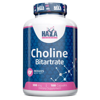 Витамины и минералы Haya Labs Choline Bitartrate 500 mg, 100 капсул