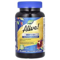 Витамины и минералы Nature's Way Alive! Men's 50+ Gummy, 60 желеек