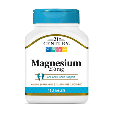 Вітаміни та мінерали 21st Century Magnesium 250 mg, 110 таблеток