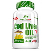 Жирные кислоты Amix Nutrition GreenDay Cod Liver Oil, 90 капсул
