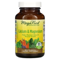 Витамины и минералы MegaFood Calcium &amp; Magnesium, 60 таблеток