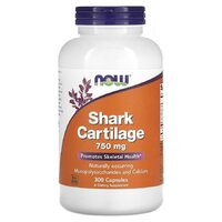 Препарат для суставов и связок NOW Shark Cartilage 750 mg, 300 капсул