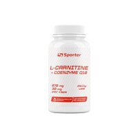 Жиросжигатель Sporter L-Carnitine + Q10, 45 капсул