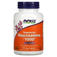 Препарат для суставов и связок NOW Vegetarian Glucosamine 1000 mg, 90 вегакапсул