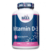 Витамины и минералы Haya Labs Vitamin D3 5000 IU, 250 капсул