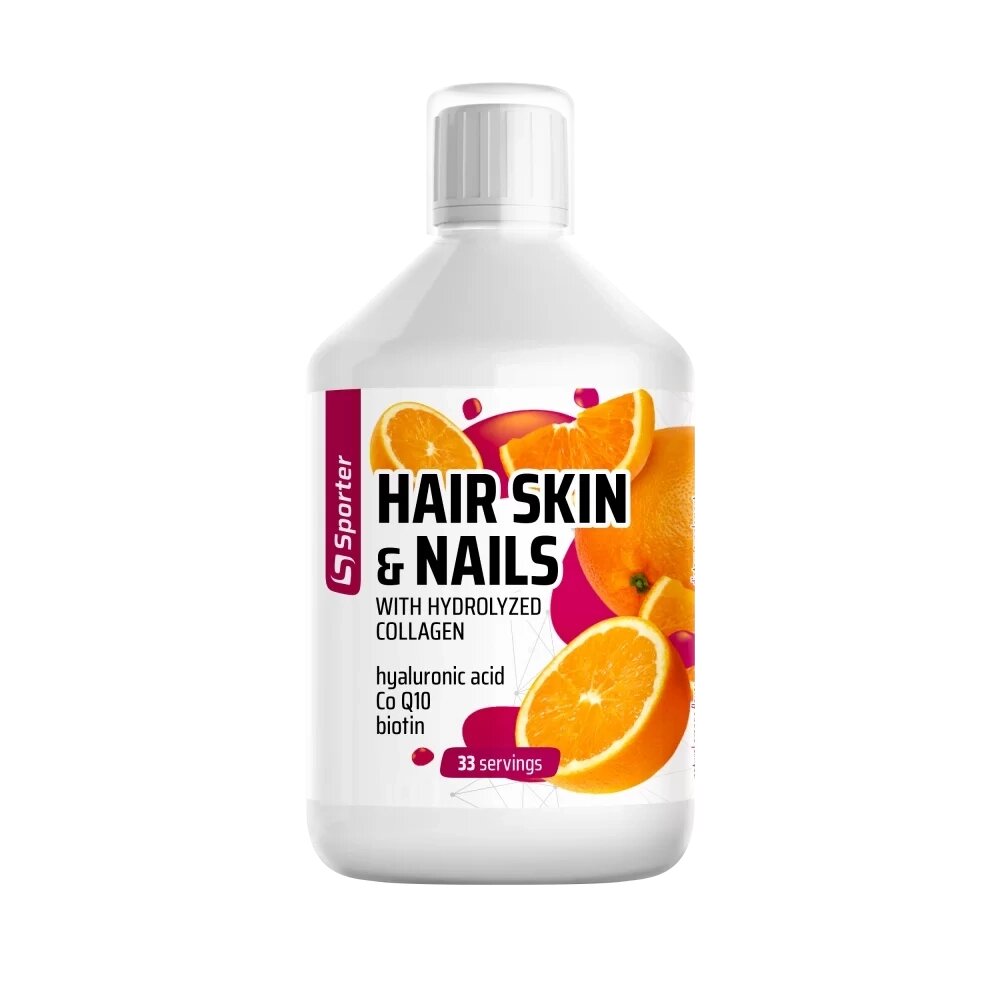 Вітаміни та мінерали Sporter Hair Skin &amp; Nails, 500 мл