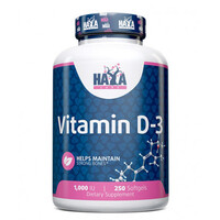 Вітаміни та мінерали Haya Labs Vitamin D3 1000 IU, 250 капсул