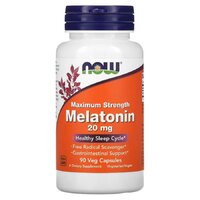 Натуральная добавка NOW Melatonin 20 mg, 90 вегакапсул