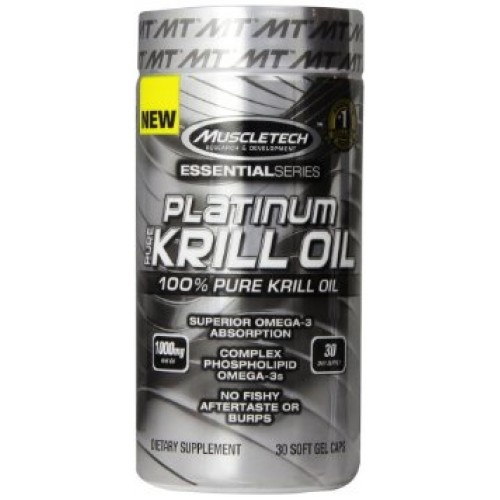 Жирні кислоти Muscletech Platinum Pure Krill Oil, 30 капсул