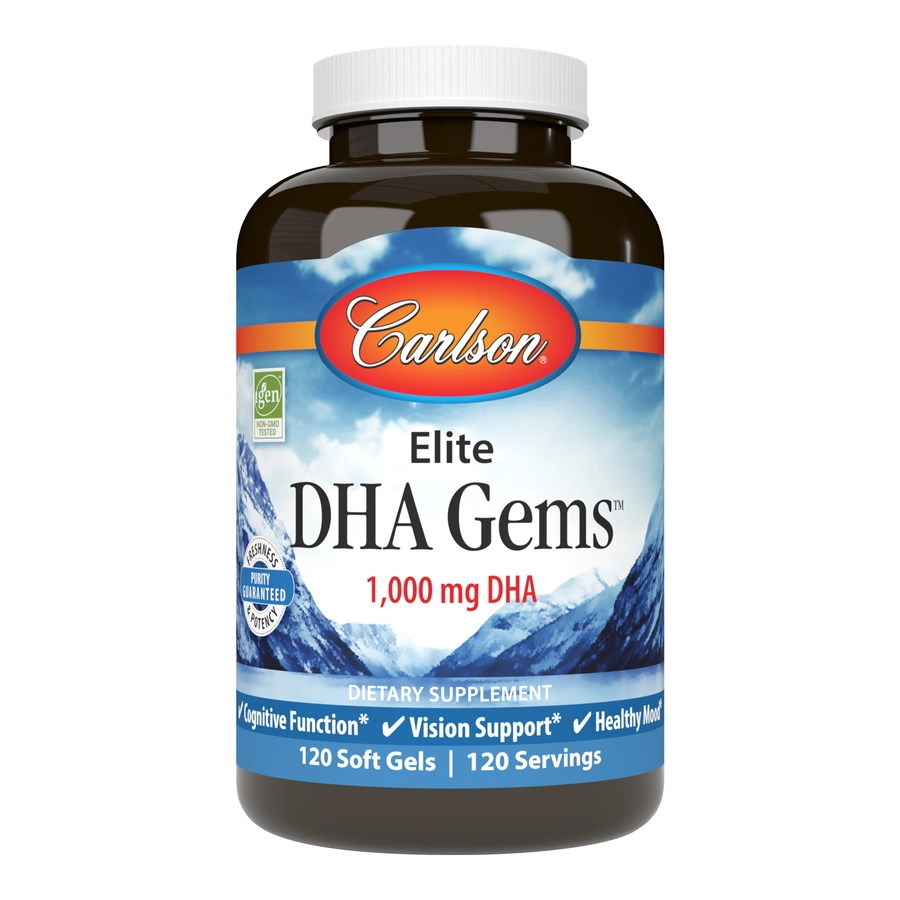Жирные кислоты Carlson Labs Elite DHA Gems, 120 капсул