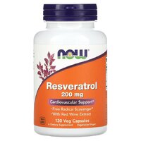 Натуральная добавка NOW Resveratrol 200 mg, 120 вегакапсул