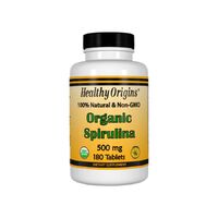 Натуральная добавка Healthy Origins Spirulina Organic 500 mg, 180 таблеток