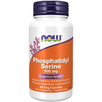 Аминокислота NOW Phosphatidyl Serine 100 mg, 60 вегакапсул