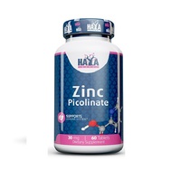 Витамины и минералы Haya Labs Zinc Picolinate 30 mg, 60 таблеток