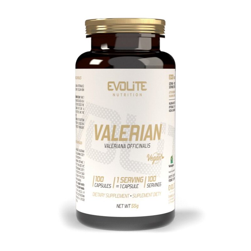 Натуральна добавка Evolite Nutrition Valerian, 100 вегакапсул