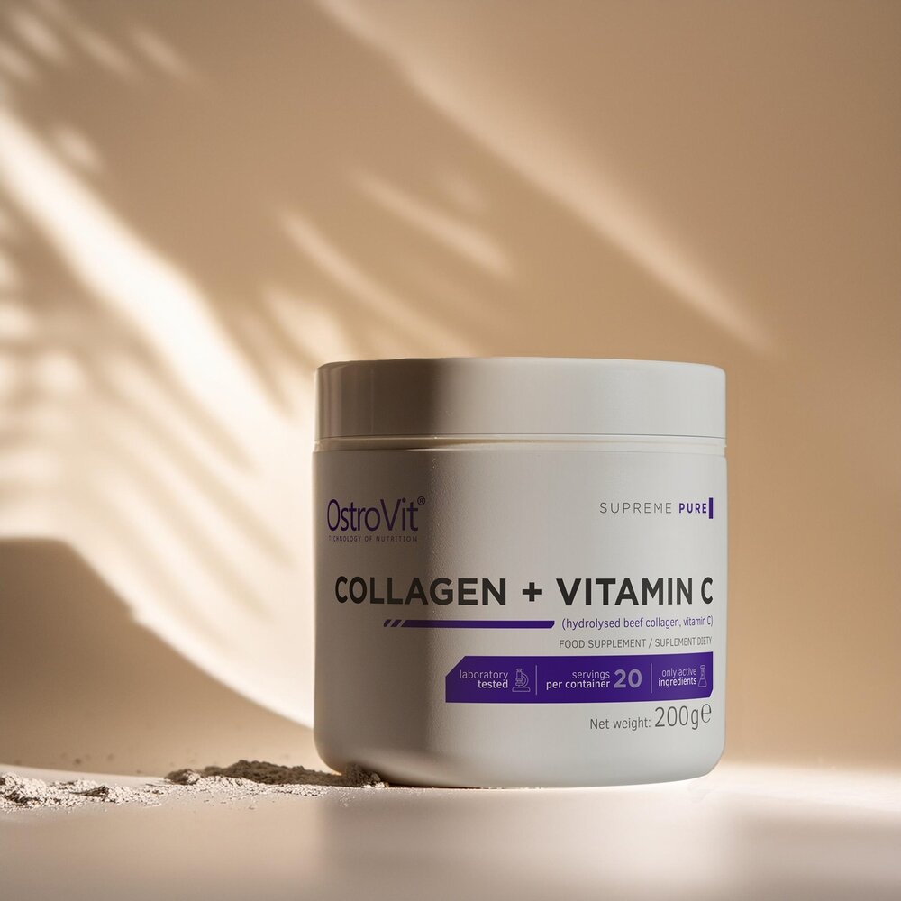 Препарат для суглобів і зв'язок OstroVit Collagen + Vitamin C, 200 грам