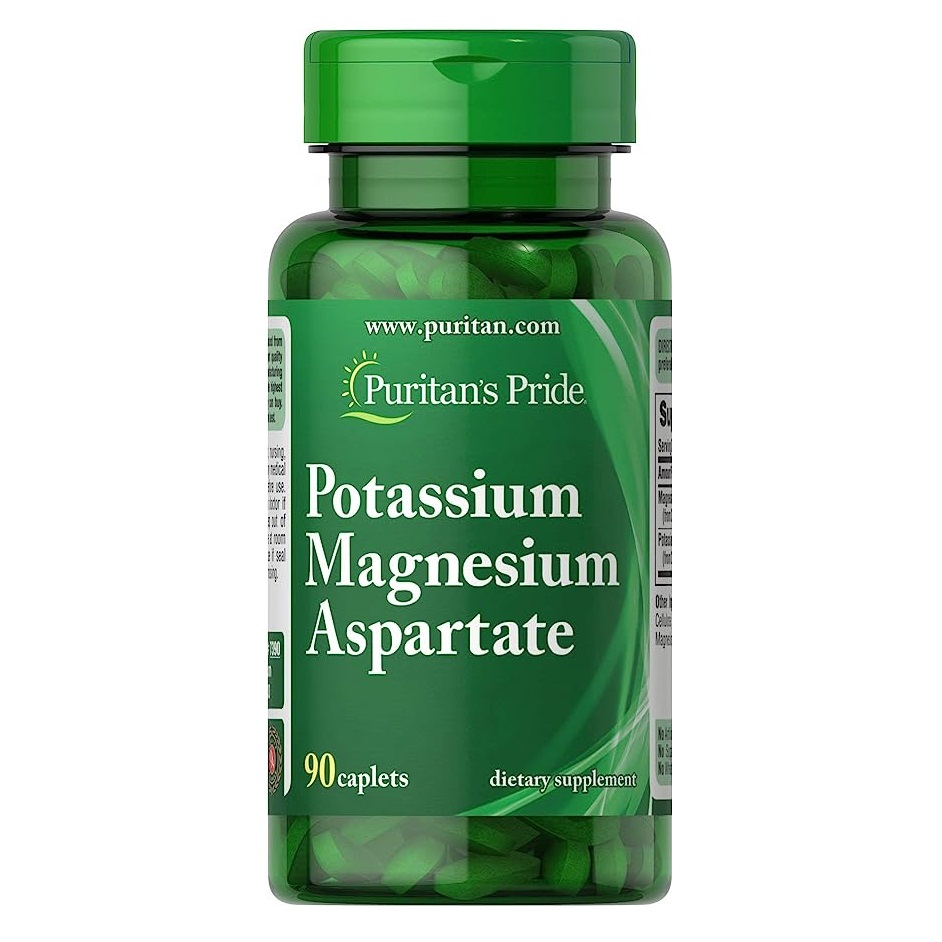 Вітаміни та мінерали Puritan's Pride Potassium Magnesium Aspartate, 90 каплет