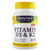 Витамины и минералы Healthy Origins Vitamin D3 &amp; K2, 60 капсул