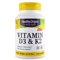 Витамины и минералы Healthy Origins Vitamin D3 &amp; K2, 180 капсул
