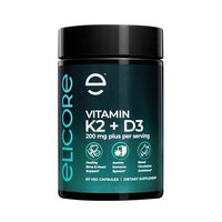 Витамины и минералы Elicore Labs Vitamin K2 + D3, 60 вегакапсул