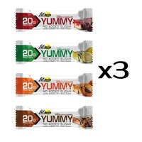 Батончик FitWin YUMMY Bar 36% no added sugar, 12*55 грамм - MIX