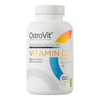 Витамины и минералы OstroVit Vitamin D3 2000 IU + K2 MK-7 + C + Zinc, 60 капсул СРОК 09.24