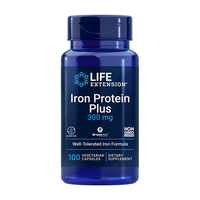 Витамины и минералы Life Extension Iron Protein Plus 300 mg, 100 вегакапсул