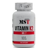 Витамины и минералы MST Vitamin K2 MK7, 100 капсул