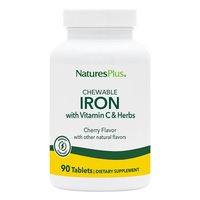 Витамины и минералы Natures Plus Chewable Iron, 90 таблеток