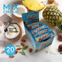 Батончик FitWin Coco Caramel No Sugar Added, 20*40 грамм MIX