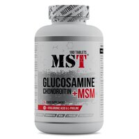 Препарат для суставов и связок MST Glucosamine Chondroitin MSM Hyaluronic Acid L-Proline, 180 таблеток