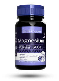Витамины и минералы Earth‘s Creation Magnesium 500 mg, 60 таблеток