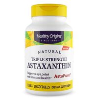 Натуральная добавка Healthy Origins Astaxanthin Triple Strength 12 mg, 60 капсул