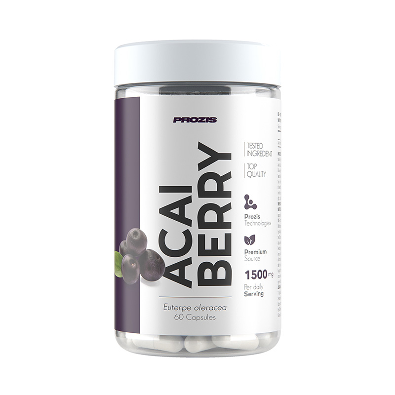 Натуральна добавка Prozis Acai Berry 500 mg, 60 капсул