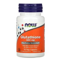Аминокислота NOW Glutathione 500 mg, 30 вегакапсул