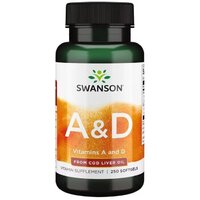 Витамины и минералы Swanson Vitamins A &amp; D, 250 капсул