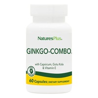 Натуральная добавка Natures Plus Ginkgo-Combo, 60 вегакапсул
