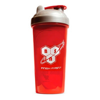 Шейкер BSN 700 мл, красный с сеткой
