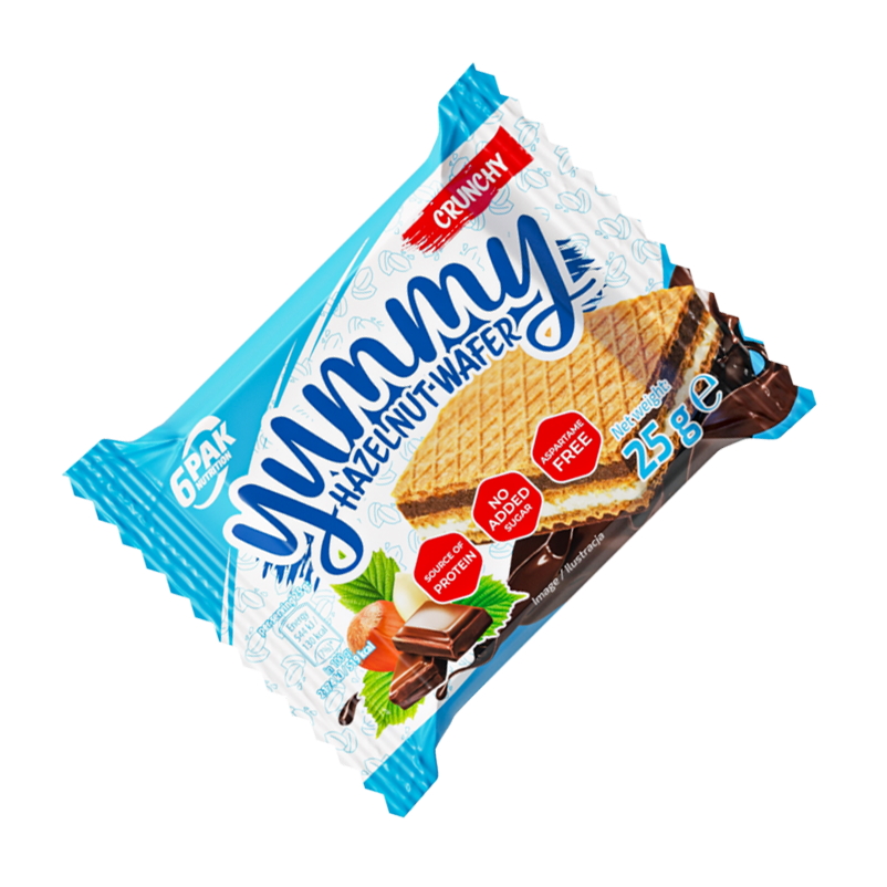 Батончик 6PAK Nutrition Yummy Hazelnut Wafer, 25 грамм