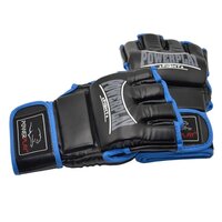 Перчатки для бокса и единоборств Перчатки MMA PowerPlay 3058, Black/Blue