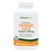 Витамины и минералы Natures Plus Orange Juice Vitamin C 500 mg, 180 жевательных таблеток