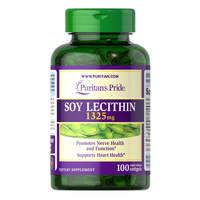 Натуральна добавка Puritan's Pride Soy Lecithin 1325 mg, 100 капсул