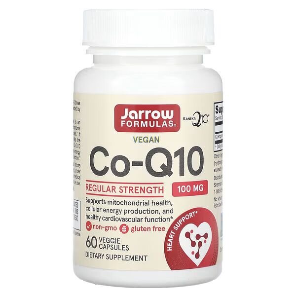 Натуральна добавка Jarrow Formulas Co-Q10 100 mg, 60 вегакапсул