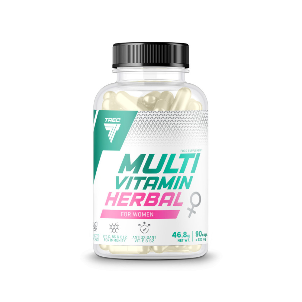 Витамины и минералы Trec Nutrition Multivitamin Herbal For Women, 90 капсул