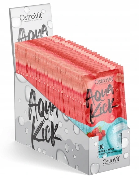 Препарат для суглобів і зв'язок OstroVit Aqua Kick Flex, 24*10 грам - полуниця