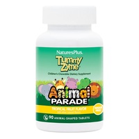 Пробиотики и пребиотики Natures Plus Animal Parade Children's Tummy Zume, 90 жевательных таблеток