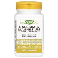 Витамины и минералы Nature's Way Calcium &amp; Magnesium, 100 капсул
