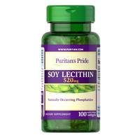 Натуральна добавка Puritan's Pride Soy Lecithin 520 mg, 100 капсул