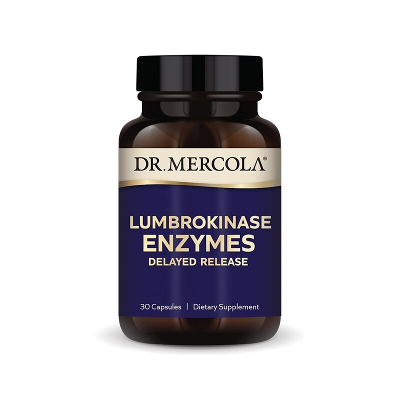 Пробіотики і пребіотики Dr. Mercola Lumbrokinase Enzymes, 30 капсул